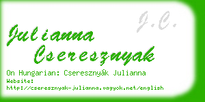 julianna cseresznyak business card